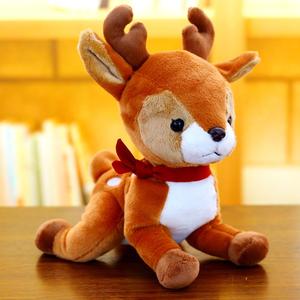 梅花鹿公仔麋鹿毛绒玩具可爱小鹿玩偶布娃娃女生儿童圣诞节礼物