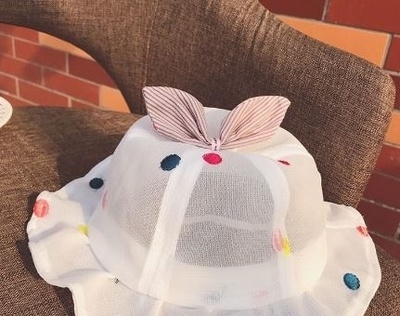 儿童渔夫帽夏天遮阳宝宝软檐帽子婴儿欧式夏n季薄款公主女婴遮阳