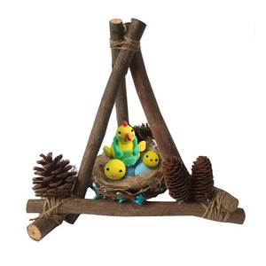 幼儿园超轻粘土鸟巢手办儿童鸟窝亲子创意diy手工制作材料包套装