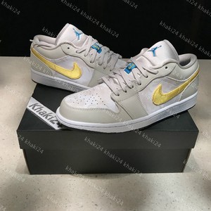 khaki24 air jordan 1 aj1 浅矿棕 灰黄 大理石 低帮 ck3022-107