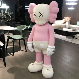 kaws网红大型摆件芝麻街公仔超大玩偶雕塑大号店门口客厅落地装饰