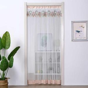 门帘卧室家用纱帘韩式吊帘隔断帘挡风g夏季纱门帘纱帘布艺隔断帘