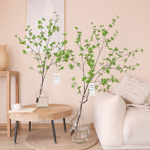 仿真绿植日本吊钟树枝客厅桌面马醉木植物装饰摆件假花落地盆栽