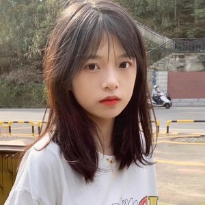 假发女中长发中分无刘海自然逼真齐肩锁骨发黑色学生网红全头套式