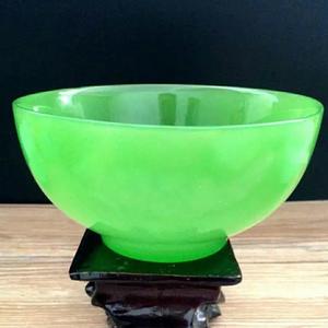 茗享旗舰店天猫茗享  琉璃白玉瓷盖碗家用翡翠玉石三才泡茶碗单个