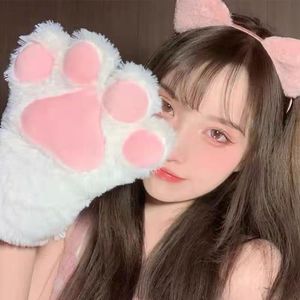 lolita猫爪手套尾巴耳朵道具大卡通熊掌毛绒道具cosplay网红猫咪