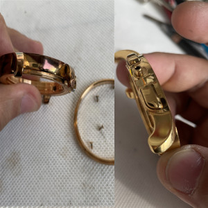 手表翻新维修服务镀金抛光表盘外壳刮痕修复打磨电镀黑色补漆补钻