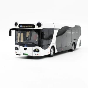 偏远可发～1:43 上海公车模型 申龙客车熊猫巴士玩具合金大号定制