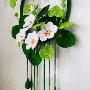 油桐花材料包diy勾织钩针花材料包花环编织自己做挂饰