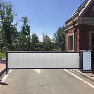 停车场变频广告道闸进动自出翻a杆百叶新型小区上下抬杆智能闸转