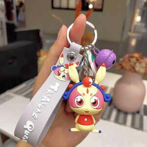 寻宝记神兽钥g匙扣大中华系列可爱钥匙链顶呱呱盲盒蹦蹦跳书包挂