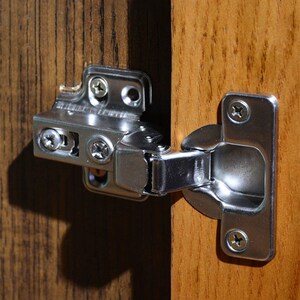 纯正304加厚不锈钢橱柜门铰链阻尼液压缓冲通用柜门合页