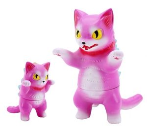sofubi | 日本 小夏屋 konatsuya - 猫吉拉 粉色款 潮玩 潮流玩具