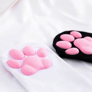 猫爪袜肉垫猫咪超薄情趣性感肉便恋足器骚可爱丝袜制服火辣长筒袜