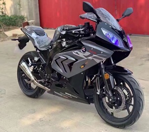 全新宝雕跑车宝马双r单缸200摩托车双缸电喷400小忍者地平线机车