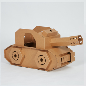 儿童手工纸盒小汽车纸板飞机坦克制作材料幼儿园自制diy纸箱玩具