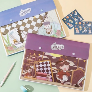 三年二班麻球茶话会风琴包文件夹a4学生试卷神器女文件包