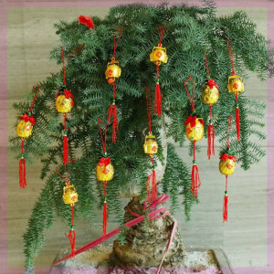 花生造型装饰过h年树上挂件盆景金色商场金元宝用品富贵竹布置.