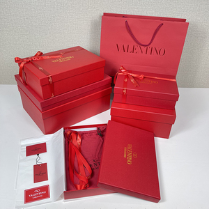 华伦天奴valentine礼品袋衣服围巾礼品盒 包包装礼品盒子手提布袋