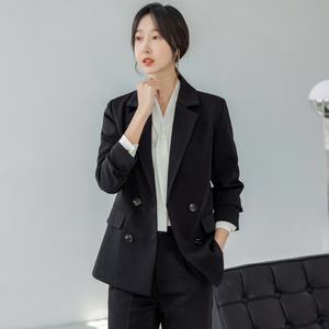 哥弟官方旗舰店小西装外套女春秋休闲西服上衣面试职业正装套装女
