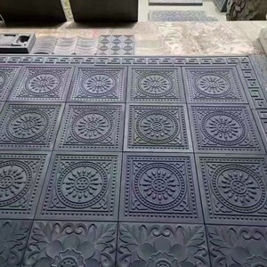 仿古地砖砖雕浮雕中式四合院防滑耐磨抗冻抗压古建地砖唐莲地砖