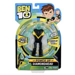 2022正版ben10少年骇客四手霸王 火焰人 钻石战神6寸声光可动手办