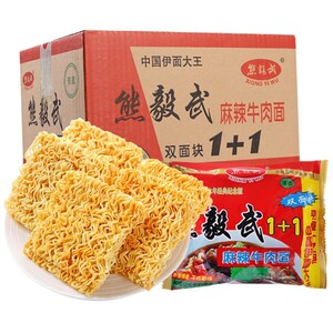 【现货速发】熊毅武方便面 可干吃可泡面8090怀旧零食双面饼60克