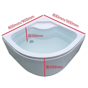扇形淋浴房底盆底座浴室底托加高加厚防滑高盆浴缸免打孔厂家直销