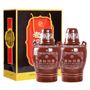 b山西杏花村汾酒 53度老白汾酒坛汾475ml*1/2/6瓶礼盒装清香型白
