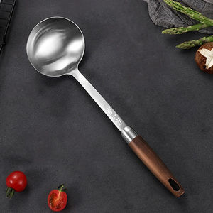 张小泉鬼冢系列不锈钢汤勺火锅勺粥勺大勺子炒菜勺子厨师炒勺长柄