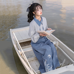 宋制汉服改良通勤唐装女款宋裤春季中国风现代汉元素日常两件套装