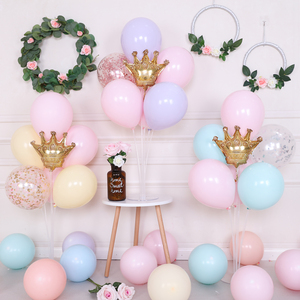 ins气球布置马卡龙气球支架儿童宝宝成人生日派对装饰桌摆桌飘