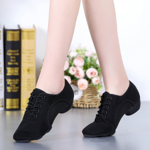 广场舞蹈鞋中跟交谊舞跳舞鞋y夏拉丁舞鞋成年女士软底教师鞋练