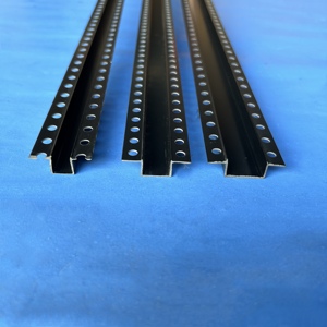 PVC黑色几字条U型条石膏板吊顶工艺槽单边全新料凹槽收边条分隔条
