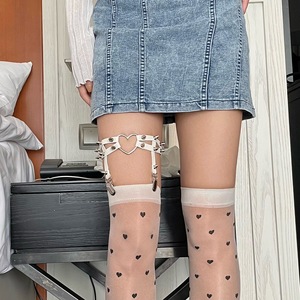 lqepd2002淘宝朋克大腿环女暗黑jk袜扣袜圈袜夹女团性感腿圈日系链