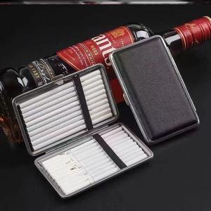 卷烟机专用烟盒金属皮革抗压防汗超薄香烟盒100MM细支烟专用烟盒