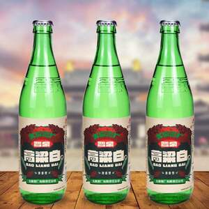 tt山西太原晋泉高粱白酒42度绿色经典500ml*3瓶清香型国产高粱酒