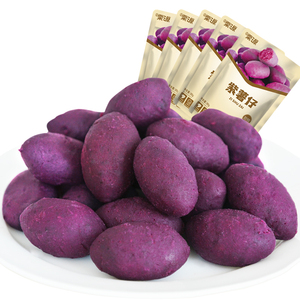 吉栗三原甜糯紫薯仔80g*5袋组合装开袋即食薯类食品休闲零食