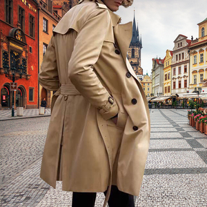 明星同款李钟硕秋季n新款韩版休闲男中长款风衣双排扣英伦修身外