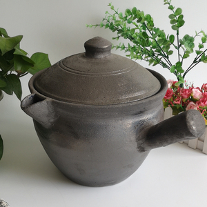 平定黑砂熬中药砂锅炖药罐家用陶土中药煲m老式粗土熬药煎药中药