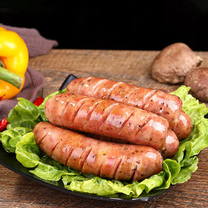 就吃亿点点 原味黑椒纯肉肠 台湾地道肠500g