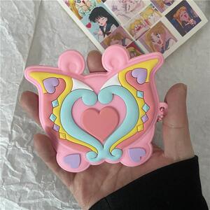 巴拉拉小魔仙变身器便携式化妆镜粉色少女学生黑魔盒镜子六一礼物