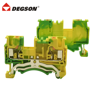 DEGSON高松黄绿接地接线端子排DS2.5-PE-01P-1C-00AH凤凰PT2.5-PE