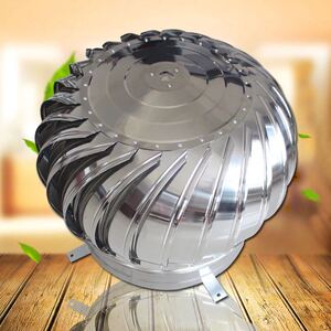 安装不锈钢无动力风帽屋顶通x风器通风机通风球排风扇排气扇风球