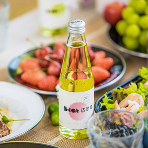 达令猫果酒气泡4度男女士低度水果微醺少女晚安酒荔枝瓶装苹果酒