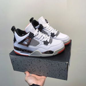 aj4男鞋热熔岩秋冬款乔4ow联名aj球鞋莆田官网正品白水泥aj6女鞋