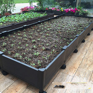 种菜的箱子种植箱阳台种菜神器带轮黑50长方形屋顶楼顶种菜箱种植