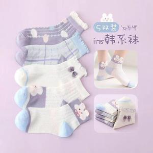 儿童袜子新款夏季卡通可爱网眼短袜男女童短筒薄袜透气婴儿宝宝袜