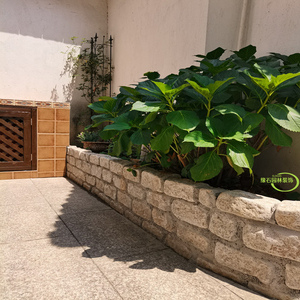 庭院花园围边石 挡土石 步道石马蹄石园林景观踏步石花坛侧石石块