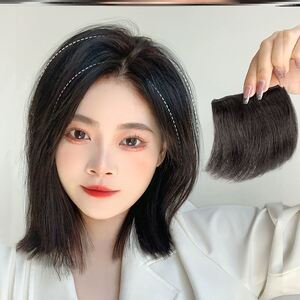 短发假发片一片式女两侧蓬松隐形自然补发片垫发根贴片头顶增发量